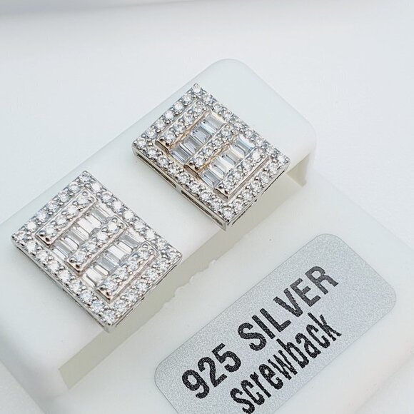 "925 Sterling Silver Cubic Zirconia Earrings, U19254807 - Picture 2 of 11